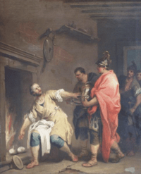 Dentatus telling the Samnites to shoved it