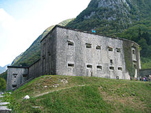 Austrian fort on the Isonzo front