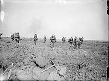 Tommys advancing in the Somme Offensive