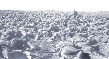 Exhausted Italian troops